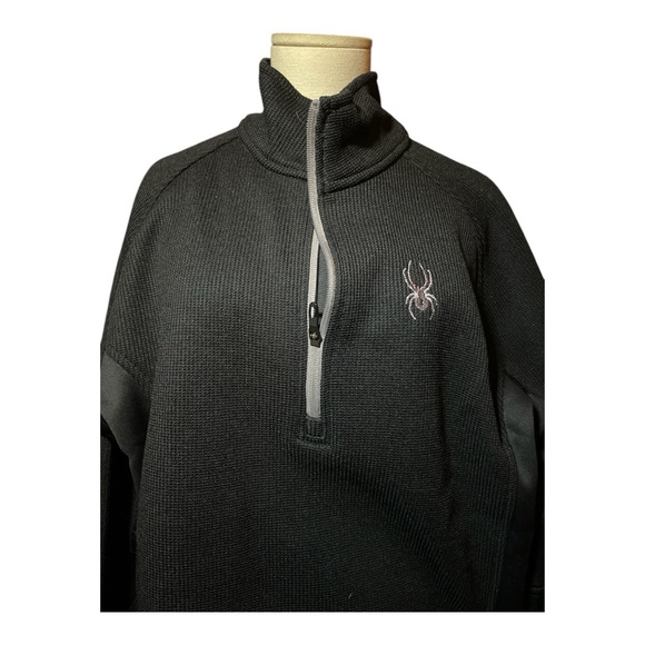 Spyder Men's Outbound Black Half Zip Jacket - Size XL - Picture 2 of 7